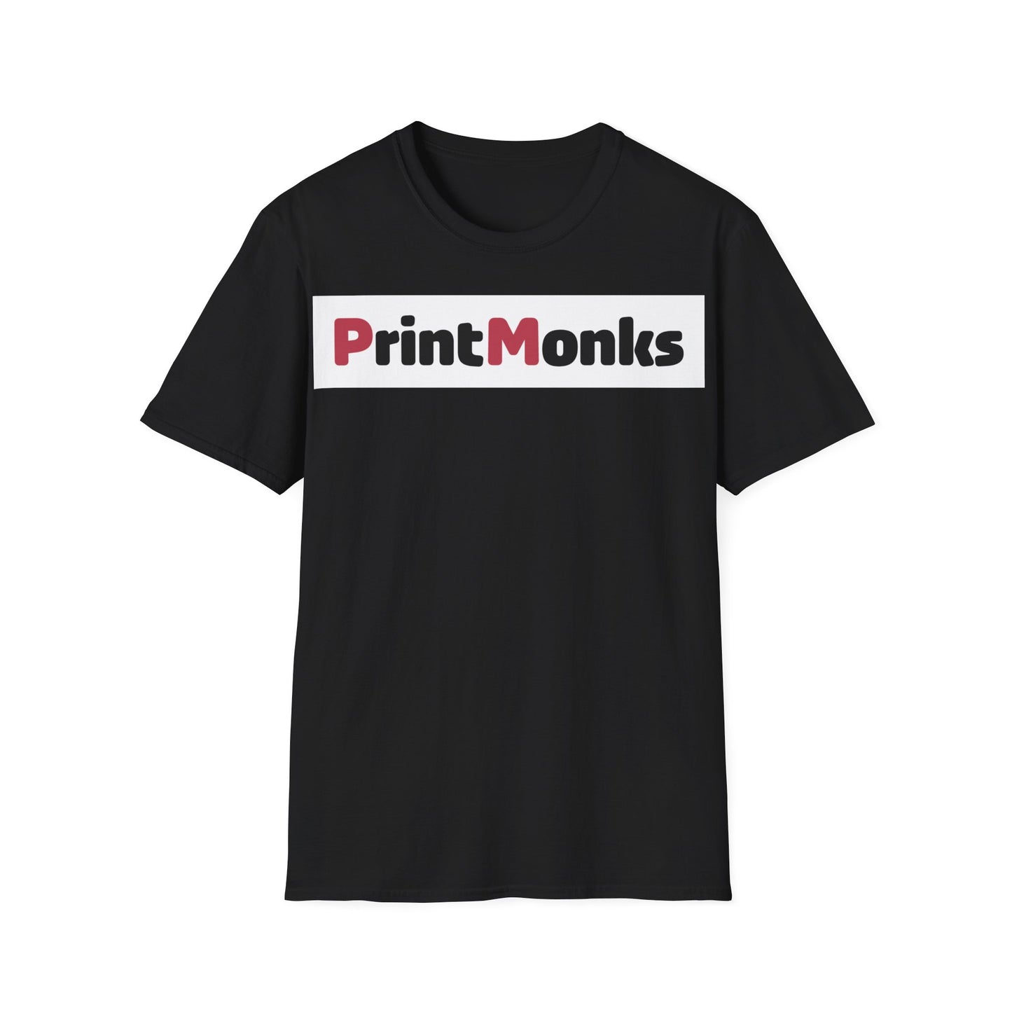 PrintMonks® Softstyle T-Shirt (Unisex, Schriftzug groß)