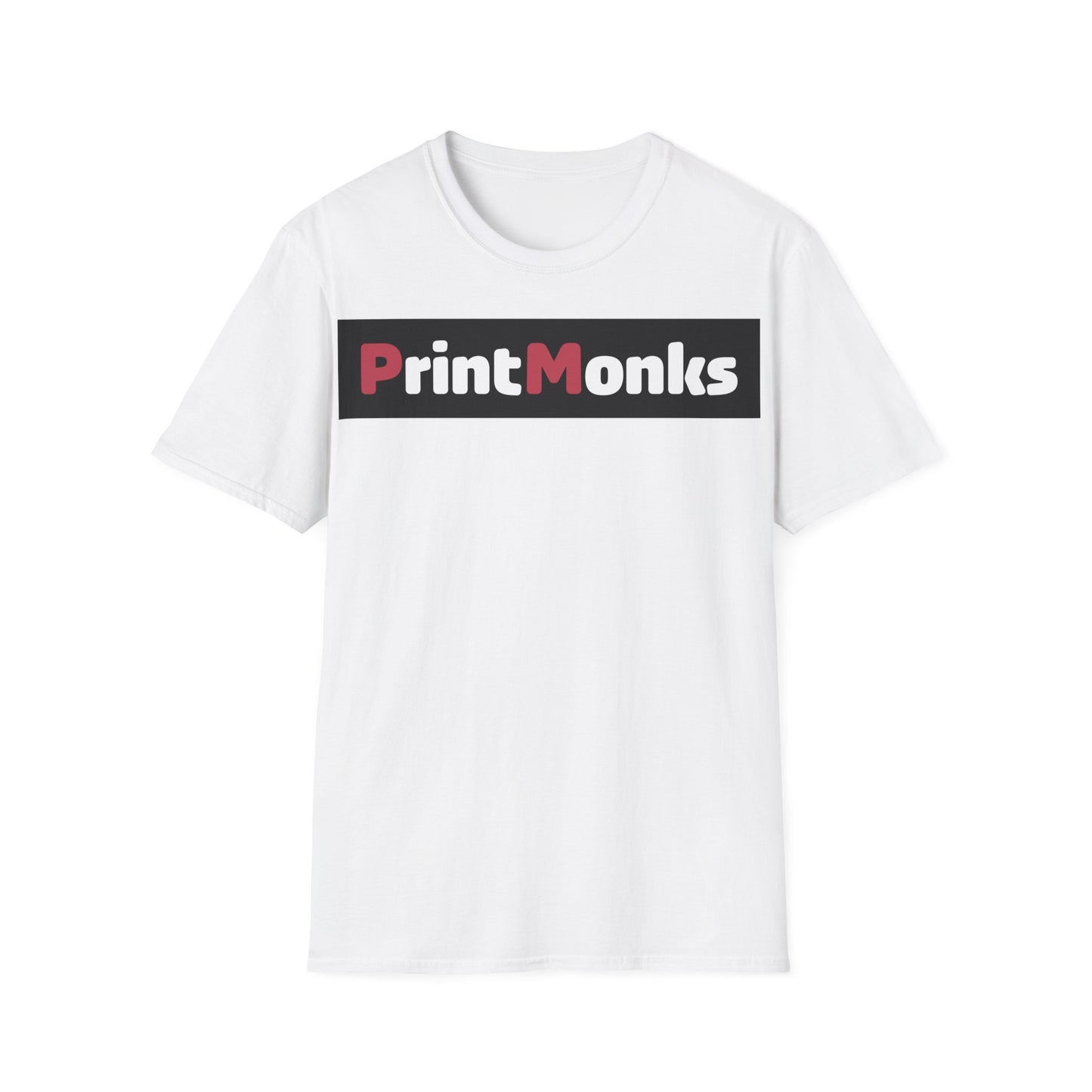 PrintMonks® Softstyle T-Shirt (Unisex, Schriftzug groß)