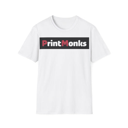 PrintMonks® Softstyle T-Shirt (Unisex, Schriftzug groß)