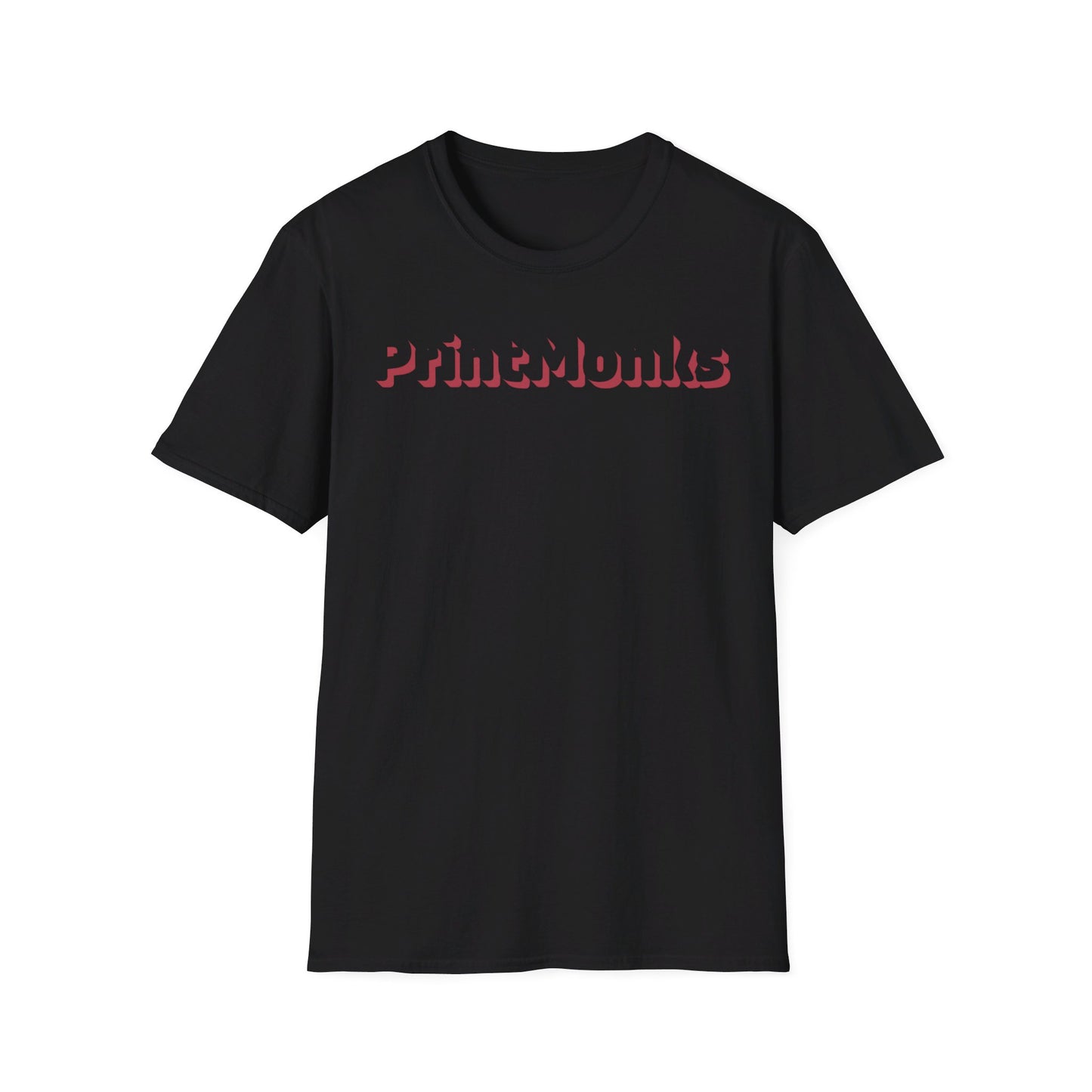 PrintMonks® Softstyle T-Shirt (Unisex, Schriftzug als Schatten)